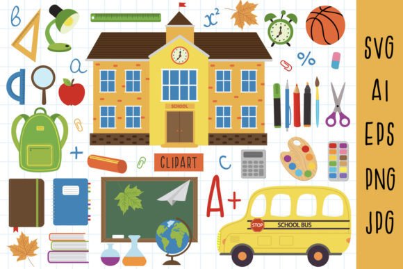Back to School Clipart: Graphics for Crafts & Marketing