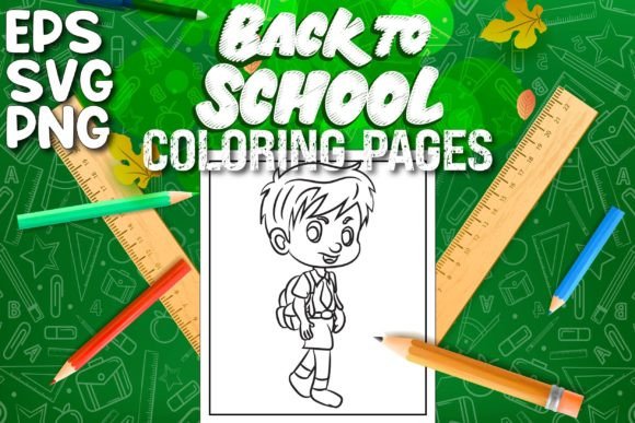 Back to School Coloring Pages Vol-27 Graphics