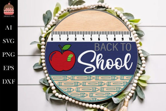 Back to School Round Sign SVG: Graphics for Crafts & Brand Campaigns