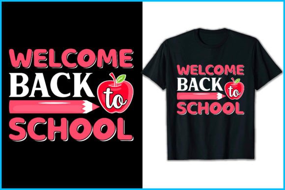 Back to School Typography Graphics & T-Shirt Designs
