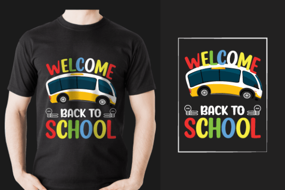 Back to School Typography Shirts Design: Graphics for T-Shirt Designs