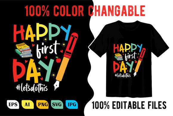 Creative Back to School Typography Shirt: Graphics for T-Shirt Designs