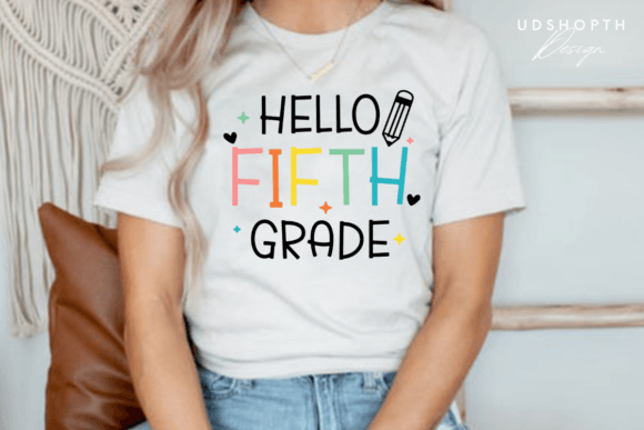 Fifth Grade SVG: Back-to-School Graphics for Local Print Templates