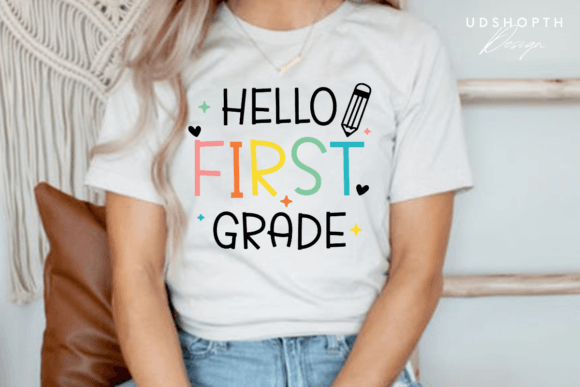 First Grade SVG Graphics for Print Templates