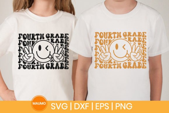 Fourth Grade Back to School SVG Quote: Graphics & Print Templates
