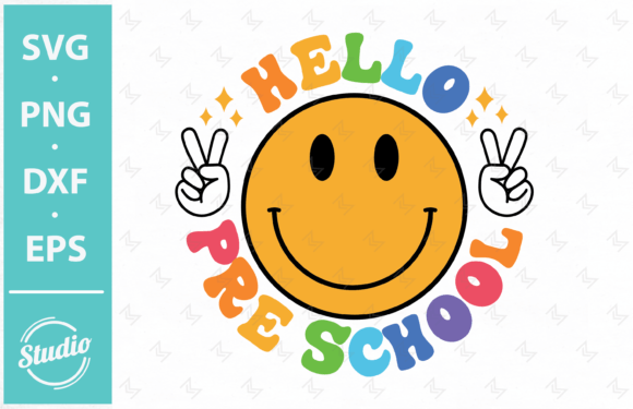 Hello Pre-K Back to School Graphics for Crafts