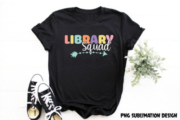 Library Squad Retro Graphics for T-Shirt Designs