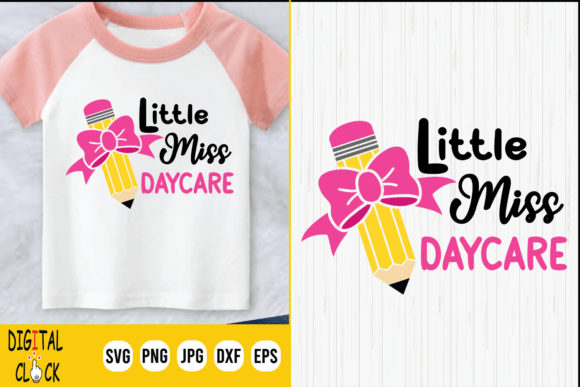 Little Miss Daycare Back to School SVG: Graphics for Crafts & Branding
