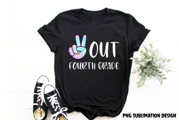 Out Fourth Grade Back to School PNG: Graphics for T-Shirt Designs