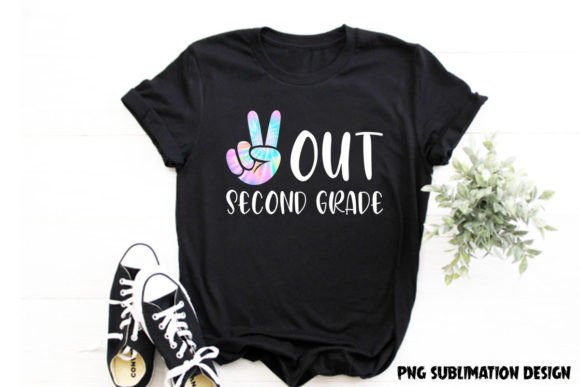 Out Second Grade Back to School PNG: Graphics for T-Shirt Designs