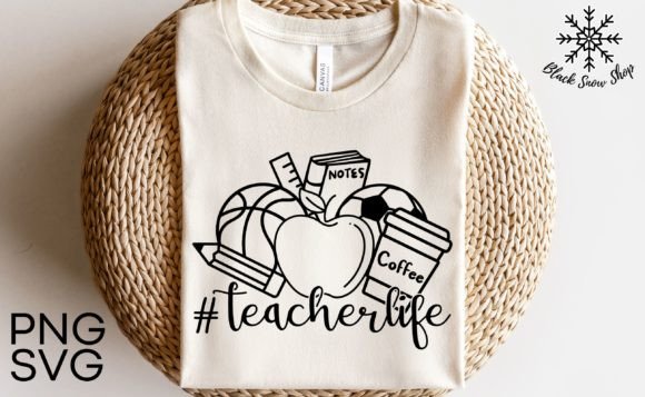 Teacher Life Back to School SVG: Graphics for Crafts Sellers