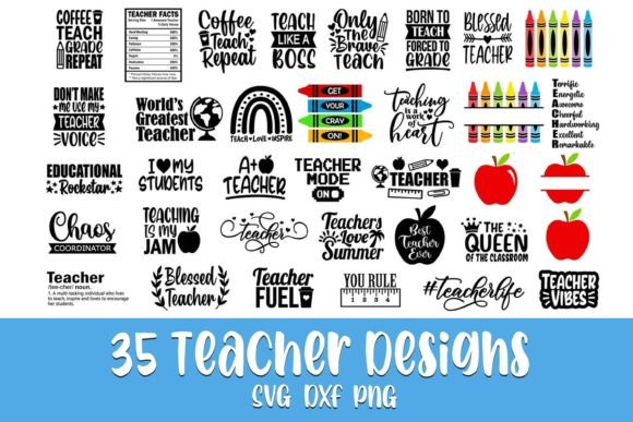 Teacher SVG Bundle: Back to School Graphics for Crafts