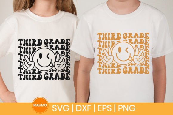 Third Grade Back to School SVG Quote: Graphics & Print Templates