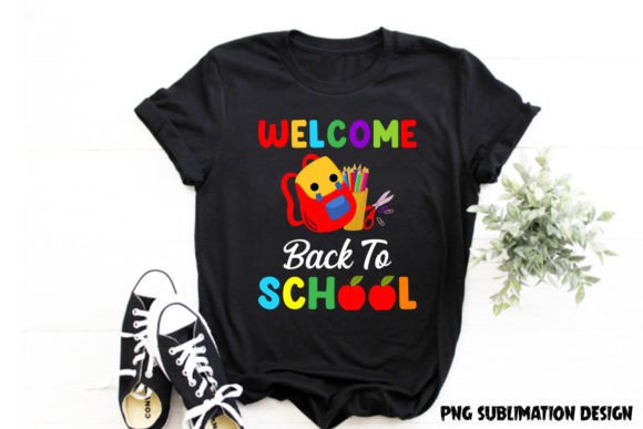 Welcome Back to School T-shirt PNG Graphics